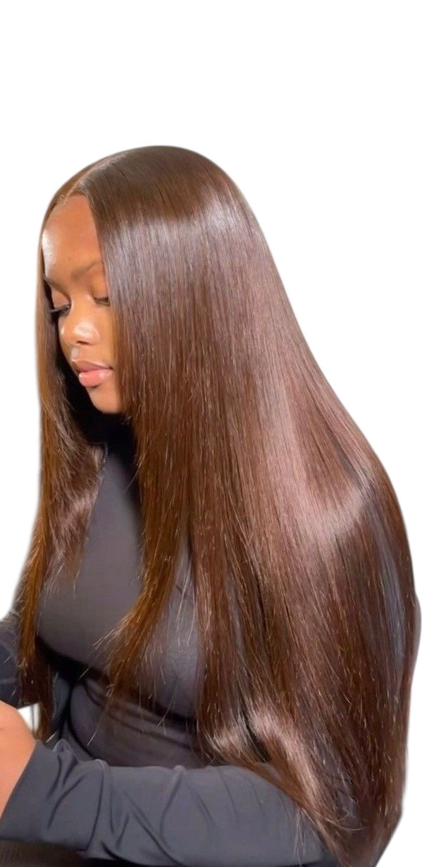 LACE WIG BROWN VIRGIN